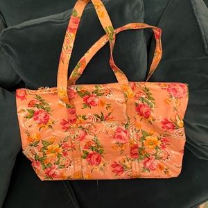 CABBAGES ROSES AND PAISLEY TOTE BAG